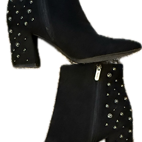 Women’s 8.5-Circus by Sam Edelman Black Ankle Boots with Studs - Picture 2 of 9